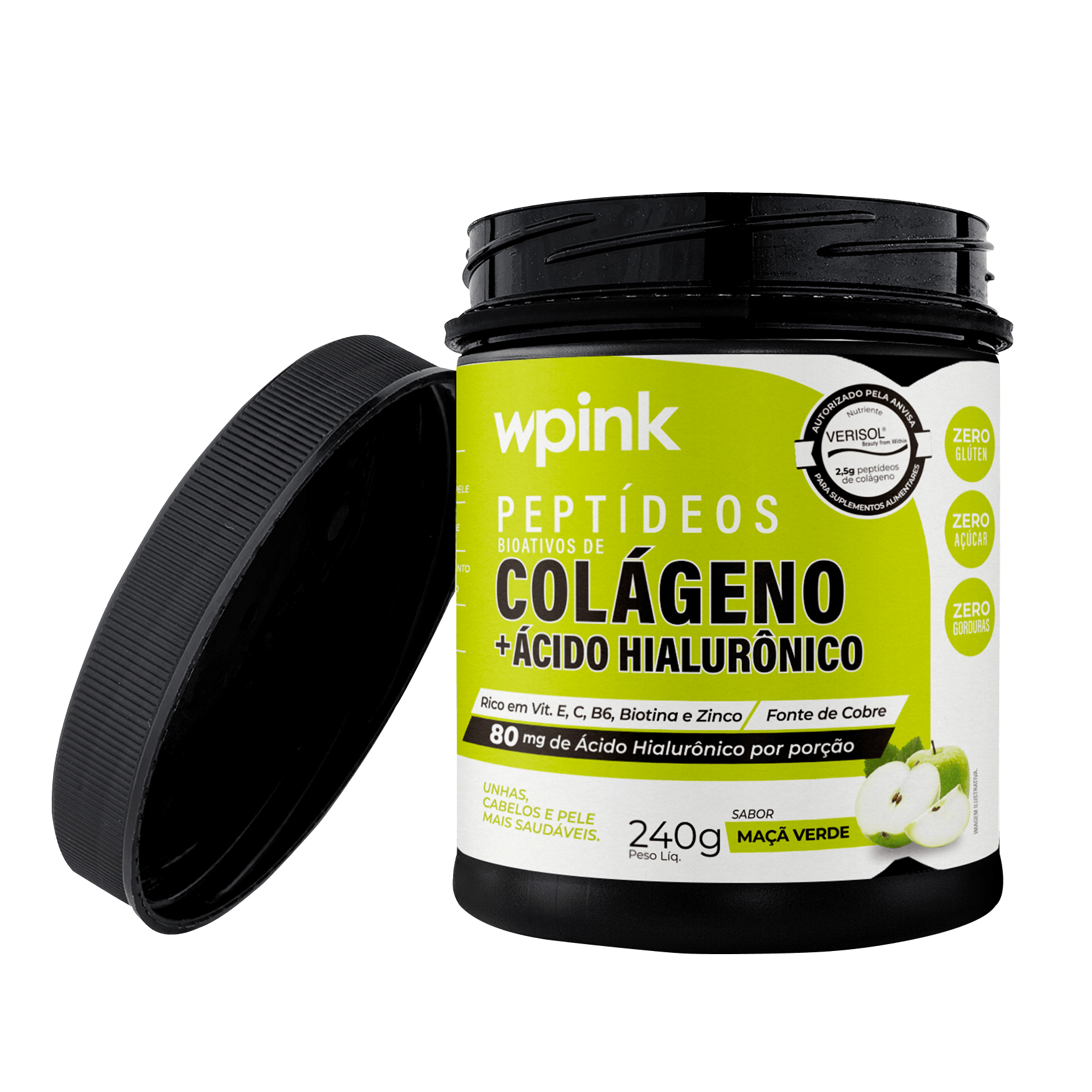 colágeno de maçã verde - 240g - the supply - wp - foto 3