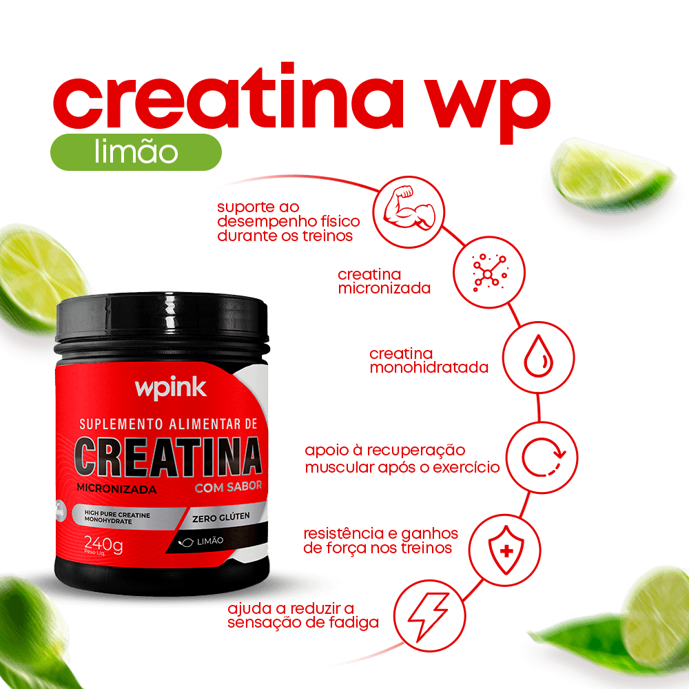 creatina de limão - 240g - wp - foto 2