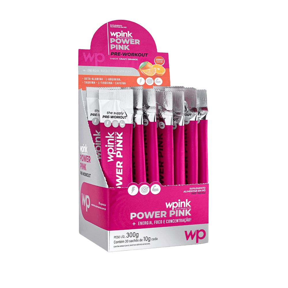 power pink de laranja - pré-treino - 300g - wp - foto 6