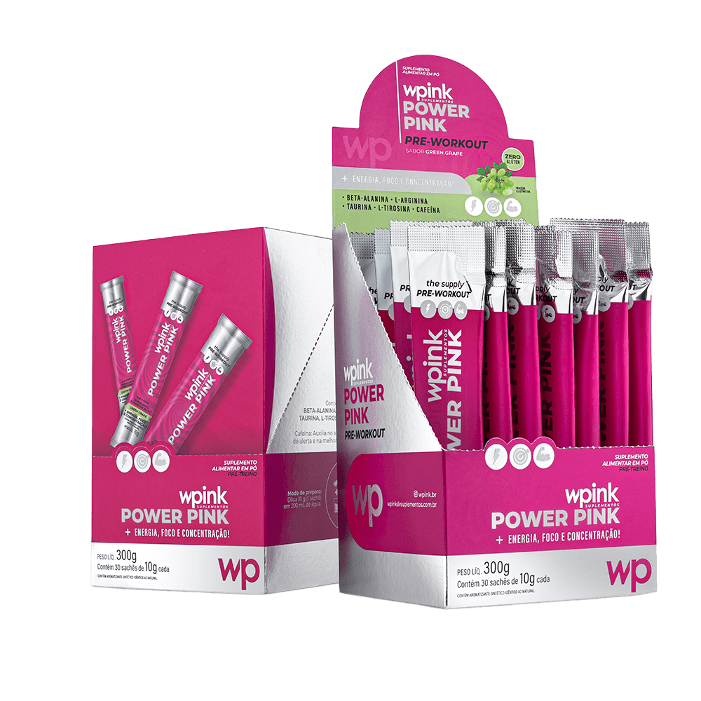 power pink de uva verde - pré-treino - 300g - wp - foto 5