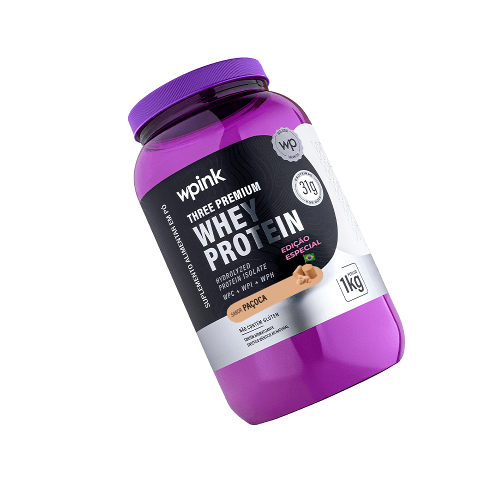 three premium whey protein paçoca 3w - (1kg) - wp - foto 4
