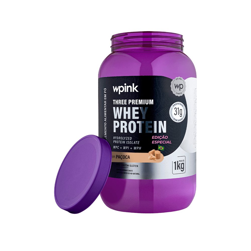 three premium whey protein paçoca 3w - (1kg) - wp - foto 6